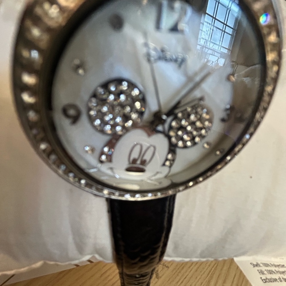 Vintage Disney‎ Crystal Rhinestone Stainless Steel Watch - Picture 5 of 5